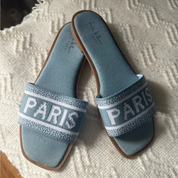 Blue Paris Women's Slide Sandals - Picture 4 of 4